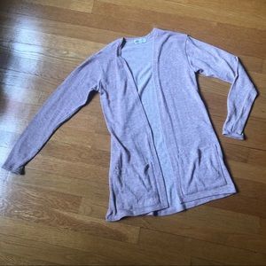 H&M Heather pink long sweater